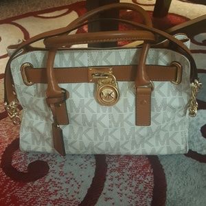Michael Kors Medium Hamilton Logo Satchel